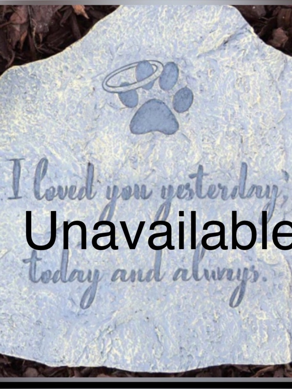 Dog memorial stone (made of resin) -